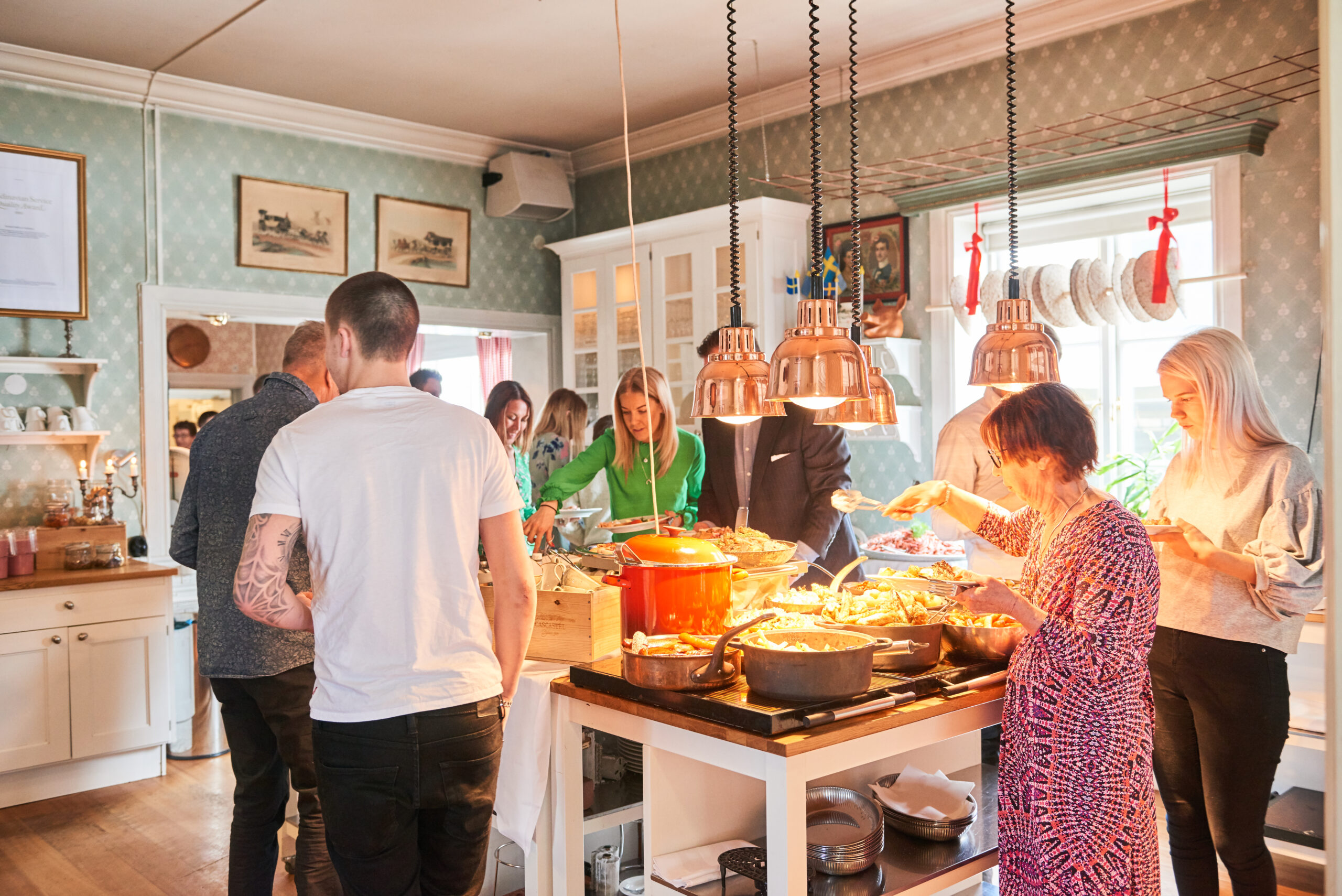 påskmat på knistad herrgård