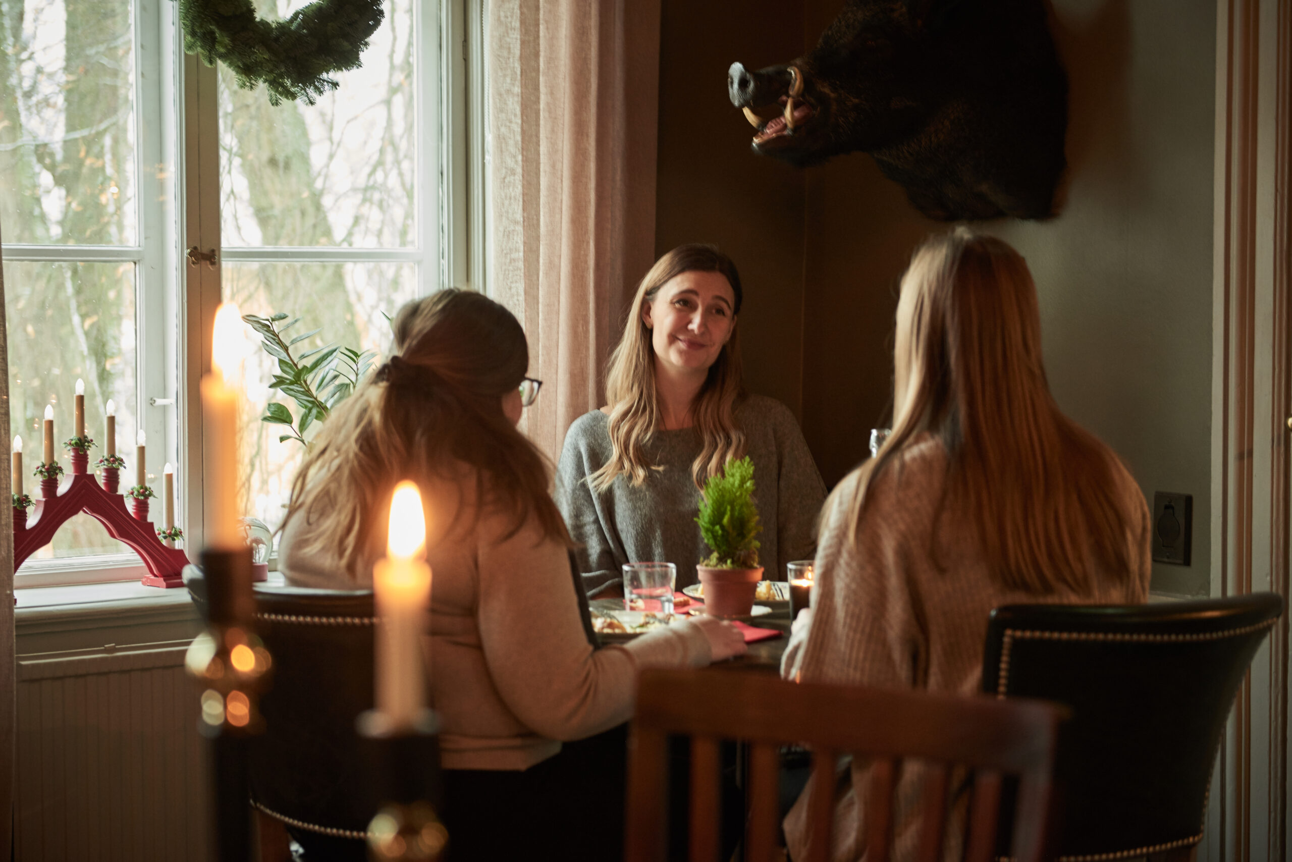 En lantlig julbordslunch