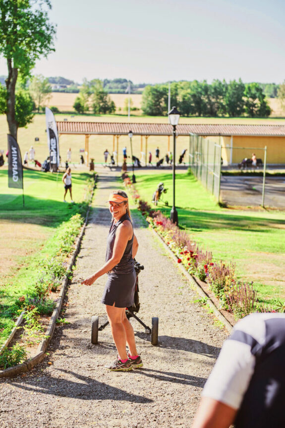 Elev på Knistad herrgårds golfskola